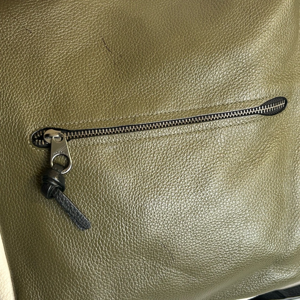 Coach Penny Crossbody Shoulder Bag Purse Colorblock Green, Black A2122-6154 - Picture 14 of 16